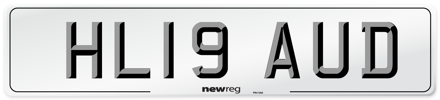 HL19 AUD Number Plate from New Reg
